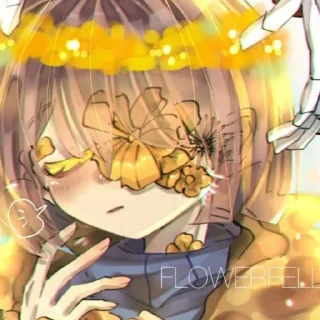 🌼 emoji @utAU_stickers @frisk_garden Telegram sticker 14 of 52