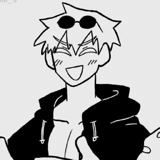 🧊 emoji satosugu!!!! (Kenjaku kys<3) Telegram sticker 11 of 53