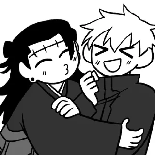 Sticker from satosugu!!!! (Kenjaku kys<3)