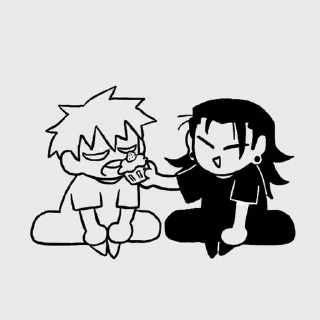 🧊 emoji satosugu!!!! (Kenjaku kys<3) Telegram sticker 14 of 53