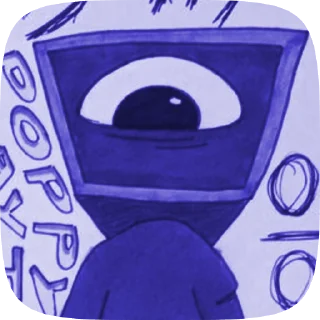 👾 emoji БОЛЬШЕ ⇨ @CLOOBHUB ДОКТОР ПОППИ ПЛЕЙТАЙМ СТИКЕРЫ Telegram sticker 12 of 26