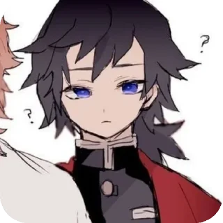 😶 emoji [•Гию Томиока• (если бы Сабито Telegram sticker 11 of 63