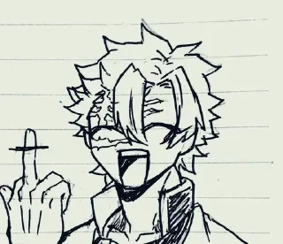 🤍 emoji Шинадзугава Санеми :: @Big_xyu_M Telegram sticker 14 of 41