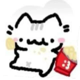 🍿 emoji Cute cats =^•^= Telegram sticker 19 of 62
