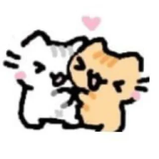 🫂 emoji Cute cats =^•^= Telegram sticker 7 of 62