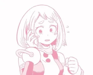 ❤️ emoji Ochaka Uraraka icon♡ Telegram sticker 10 of 24