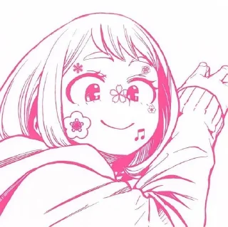 ❤️ emoji Ochaka Uraraka icon♡ Telegram sticker 1 of 24