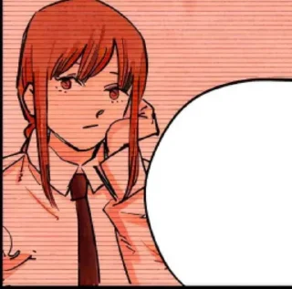 Sticker from Makima. Manga icon.