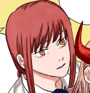 ❤️ emoji Makima. Manga icon. Telegram sticker 24 of 70