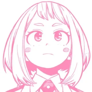 ❤️ emoji Ochaka Uraraka icon♡ Telegram sticker 17 of 24