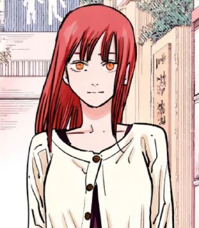 ❤️ emoji Makima. Manga icon. Telegram sticker 18 of 70