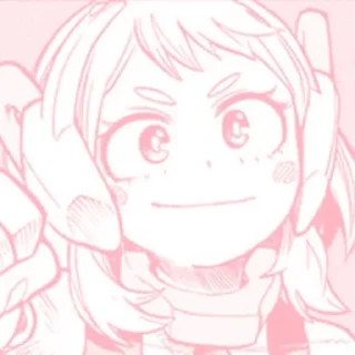 ❤️ emoji Ochaka Uraraka icon♡ Telegram sticker 8 of 24