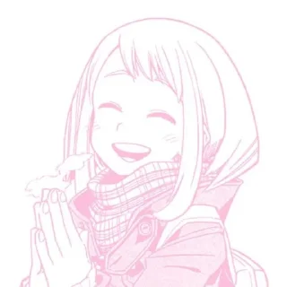 ❤️ emoji Ochaka Uraraka icon♡ Telegram sticker 18 of 24