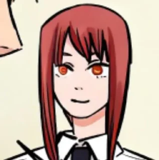 ❤️ emoji Makima. Manga icon. Telegram sticker 23 of 70