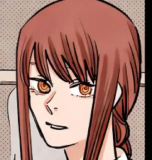 ❤️ emoji Makima. Manga icon. Telegram sticker 5 of 70