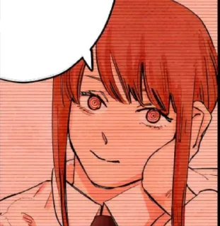 Sticker from Makima. Manga icon.