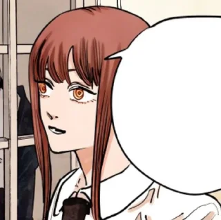Sticker from Makima. Manga icon.