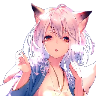 😮 emoji Кицунэ Telegram sticker 16 of 27