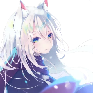 🙁 emoji Кицунэ Telegram sticker 4 of 27