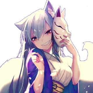 😏 emoji Кицунэ Telegram sticker 24 of 27