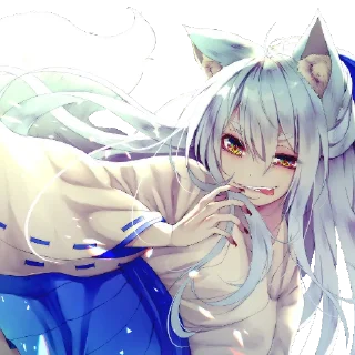 😈 emoji Кицунэ Telegram sticker 11 of 27