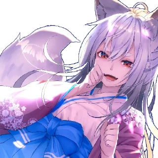 😈 emoji Кицунэ Telegram sticker 17 of 27