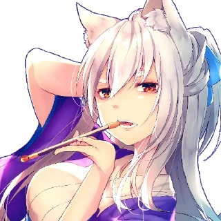 😒 emoji Кицунэ Telegram sticker 20 of 27