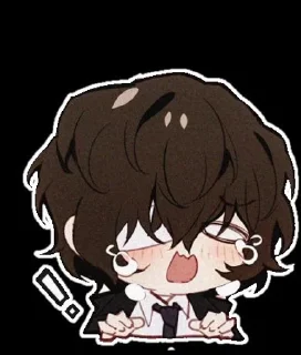 😰 emoji чуя и дазайка от @Kotik_UnU Telegram sticker 2 of 12