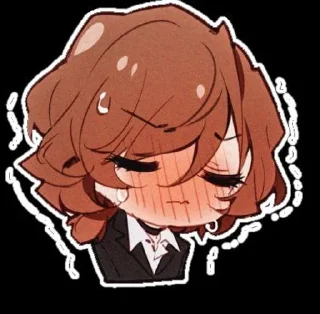 😳 emoji чуя и дазайка от @Kotik_UnU Telegram sticker 9 of 12