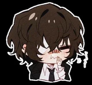 😩 emoji чуя и дазайка от @Kotik_UnU Telegram sticker 4 of 12