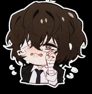 😭 emoji чуя и дазайка от @Kotik_UnU Telegram sticker 8 of 12