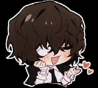 😘 emoji чуя и дазайка от @Kotik_UnU Telegram sticker 11 of 12