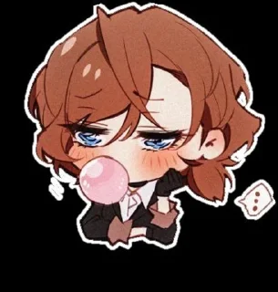 😚 emoji чуя и дазайка от @Kotik_UnU Telegram sticker 7 of 12