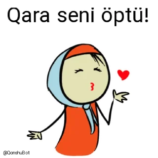 💋 emoji Qara @Qonshubot Telegram sticker 19 of 31
