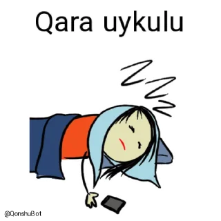 😴 emoji Qara @Qonshubot Telegram sticker 17 of 31
