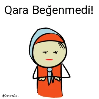 👎 emoji Qara @Qonshubot Telegram sticker 21 of 31