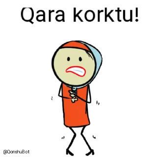 😰 emoji Qara @Qonshubot Telegram sticker 15 of 31
