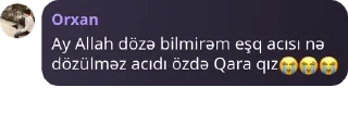 😭 emoji Orxanın Qara qıza sevgisi Telegram sticker 14 of 17