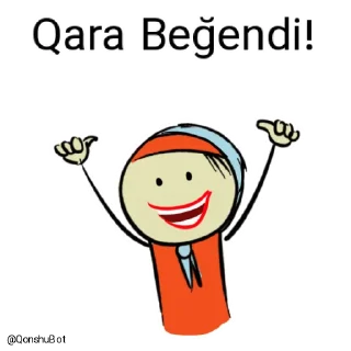 👍 emoji Qara @Qonshubot Telegram sticker 20 of 31