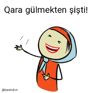🤣 emoji Qara @Qonshubot Telegram sticker 23 of 31