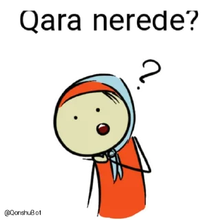 🤔 emoji Qara @Qonshubot Telegram sticker 5 of 31