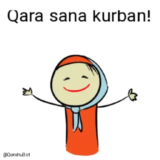 🤗 emoji Qara @Qonshubot Telegram sticker 18 of 31