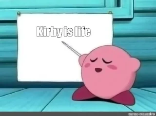 Sticker from Мемы с кирби