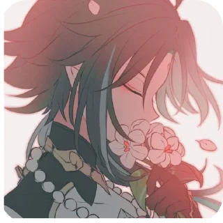 🪷 emoji Ху Тао/Сяо Telegram sticker 3 of 108