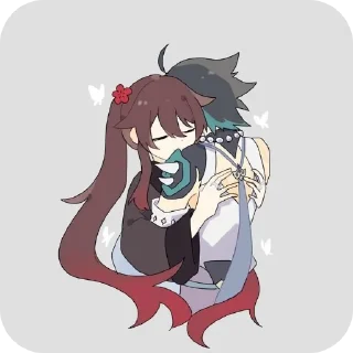 ❤ emoji Ху Тао/Сяо Telegram sticker 11 of 108