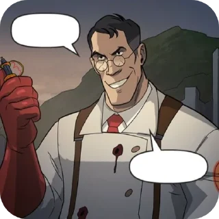 Sticker from medic 😏😏😏