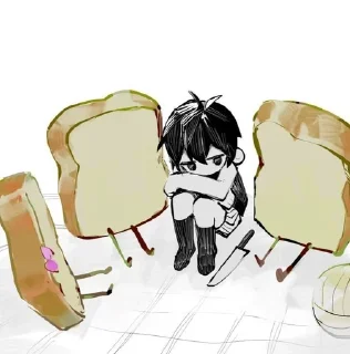😕 emoji SunTan ; omori Telegram sticker 5 of 120