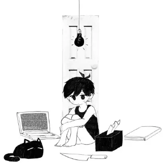 😶 emoji Sunny Omori ; @omoristc Telegram sticker 23 of 120
