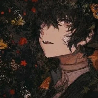 🖤 emoji Dazai Osamu Telegram sticker 16 of 75