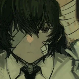 🖤 emoji Dazai Osamu Telegram sticker 21 of 75